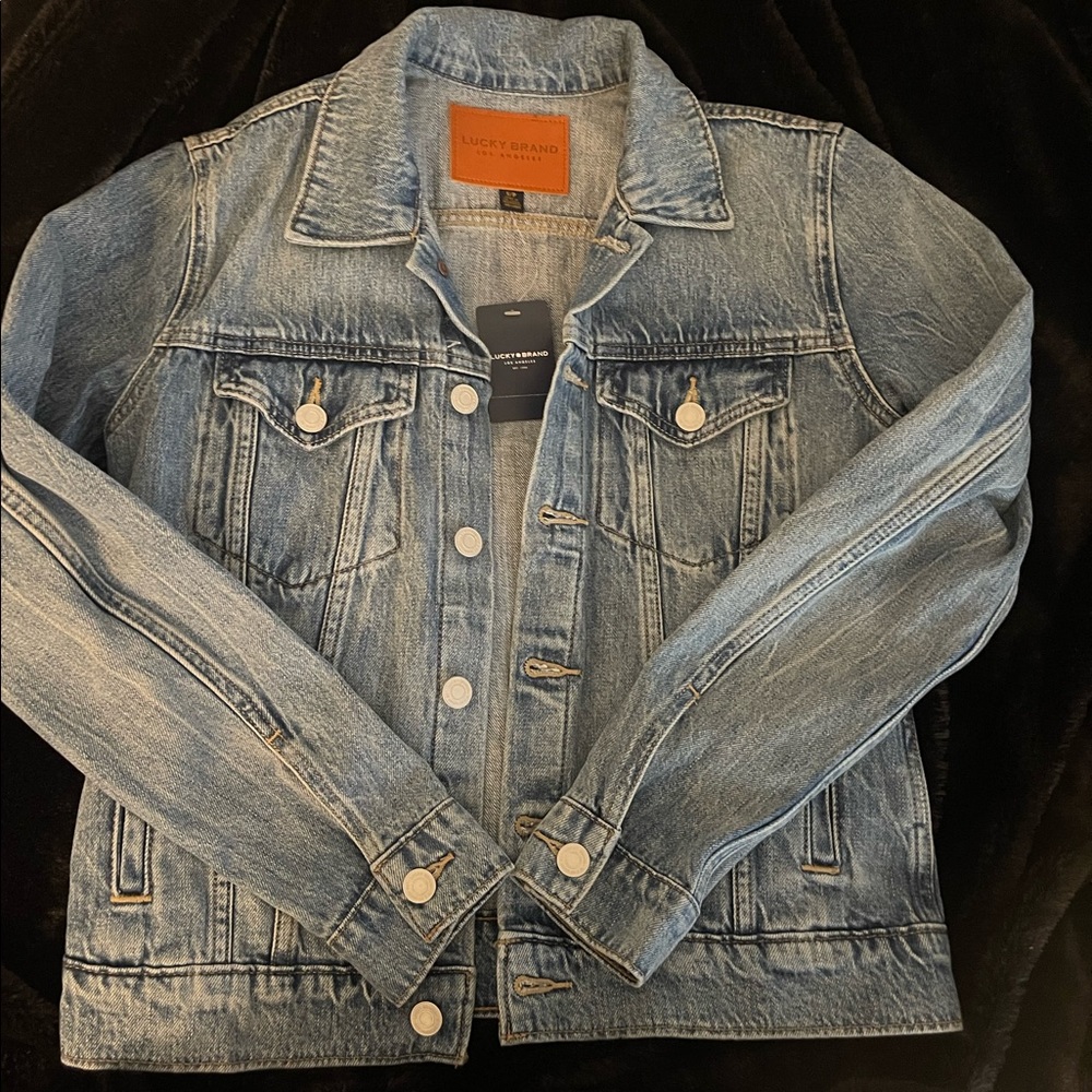 NWT lucky brand denim jacket